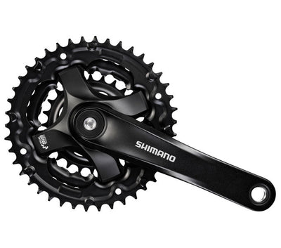 Shimano Crankkel 6 7 8 Speed ​​Tourney FC-Ty301 con braccio a manovella da 170 mm 42 x 34 x 24t nero (imballaggio del workshop)