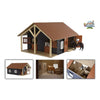 Kids Globe Globe Horse Estable con 2 cajas y almacenamiento, 1:24