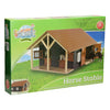 Kids Globe Globe Horse Estable con 2 cajas y almacenamiento, 1:24