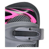 Street rider inlineskates junior aluminium roze grijs mt 29-32