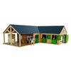 Kids Globe Globe Horse Corner estable con 3 cajas y almacenamiento 1:24