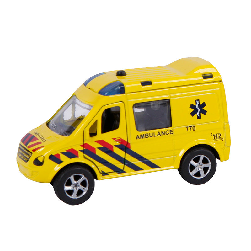Ambulancia de tirón de 2 reproduces NL Luz y sonido