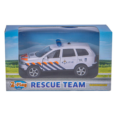 2-Play Die-Cast Pull Back Police NL Light and Sound