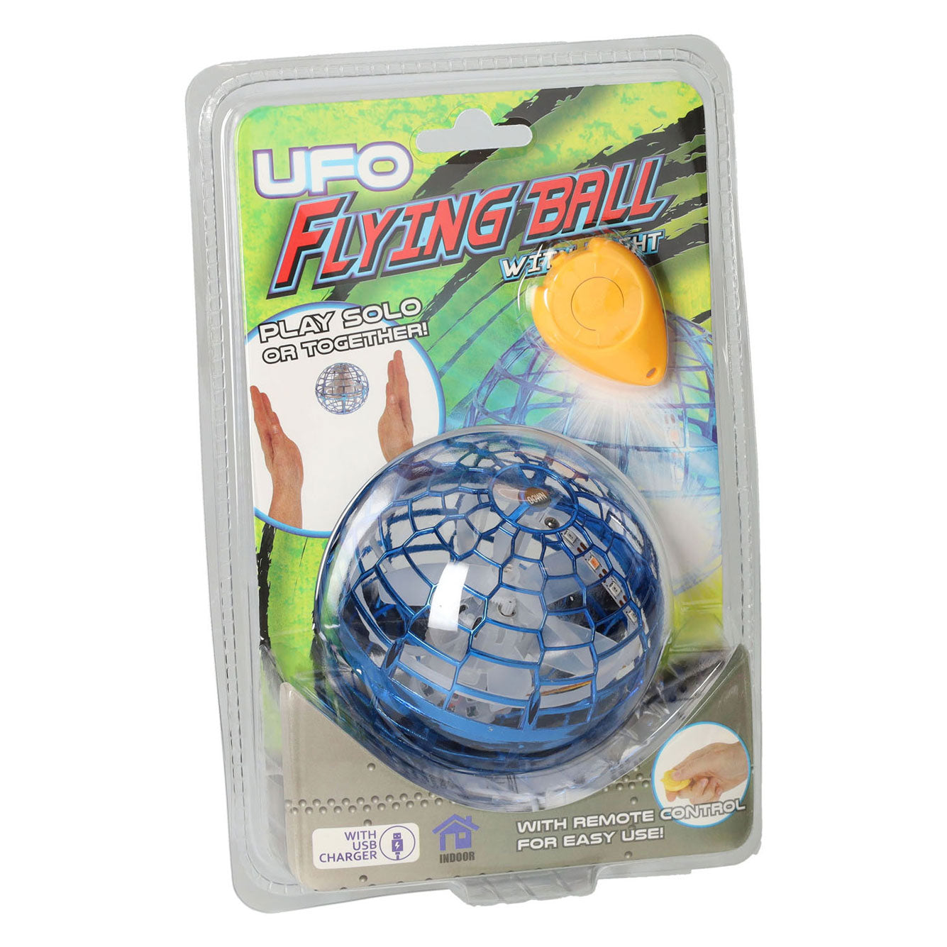 Palla volante UFO con luce con telecomando e USB