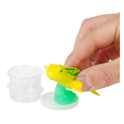Jungle expedition stretchy slijm etend reptiel op kaart 11cm