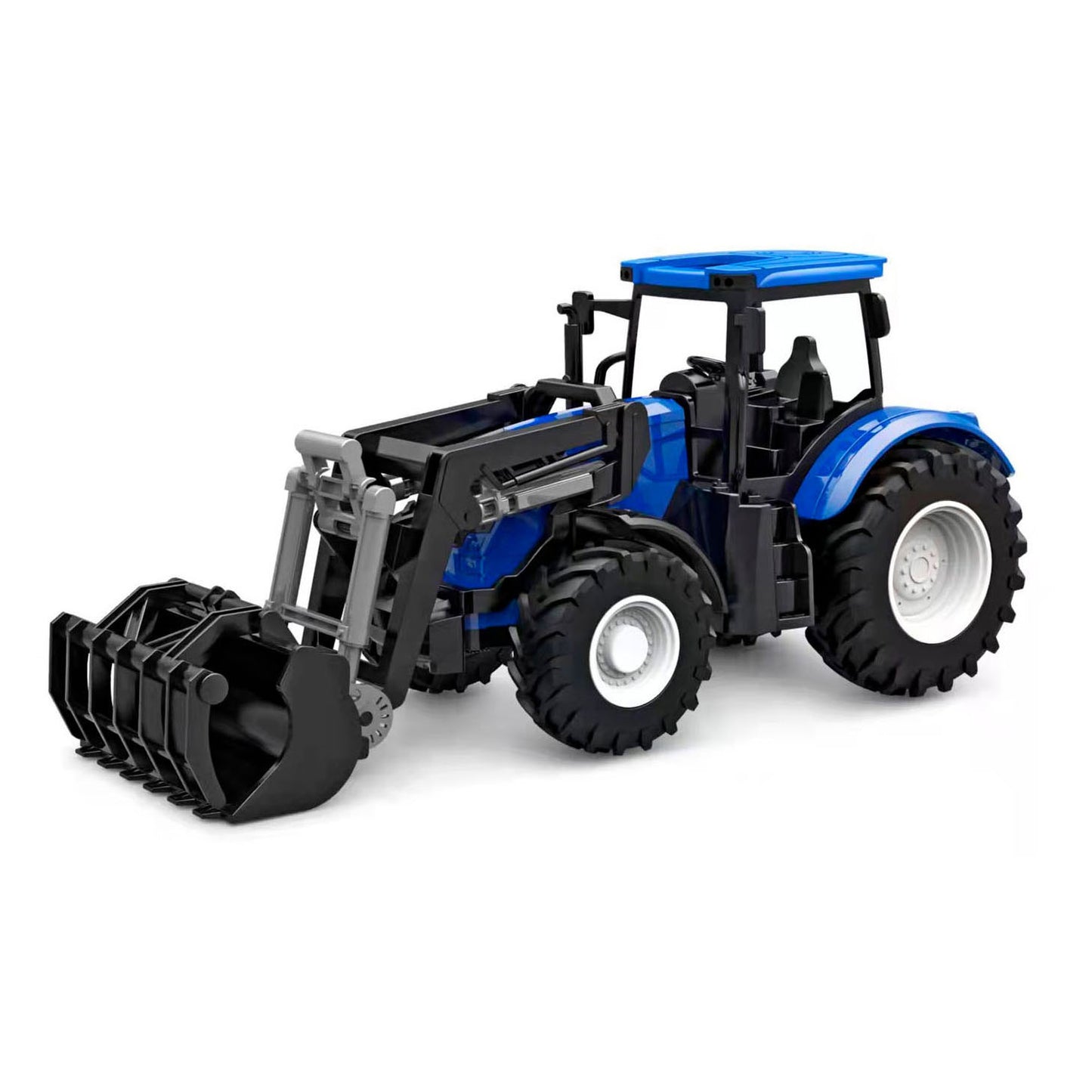 Kids Globe Globe Tractor con caricatore anteriore blu