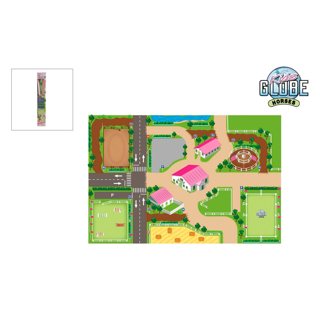 Kids globe speelkleed paarden manege xxl