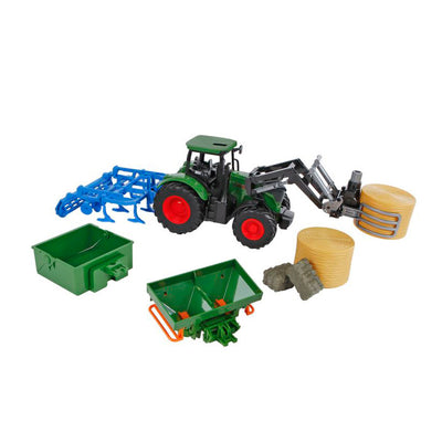 TRACTOR GLOBE DE NIÑOS CON ACCESORIOS, 30 cm