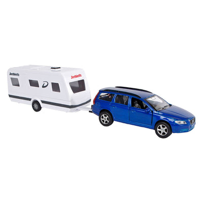 Kids Globe Volvo V70 met Dethleffs Caravan