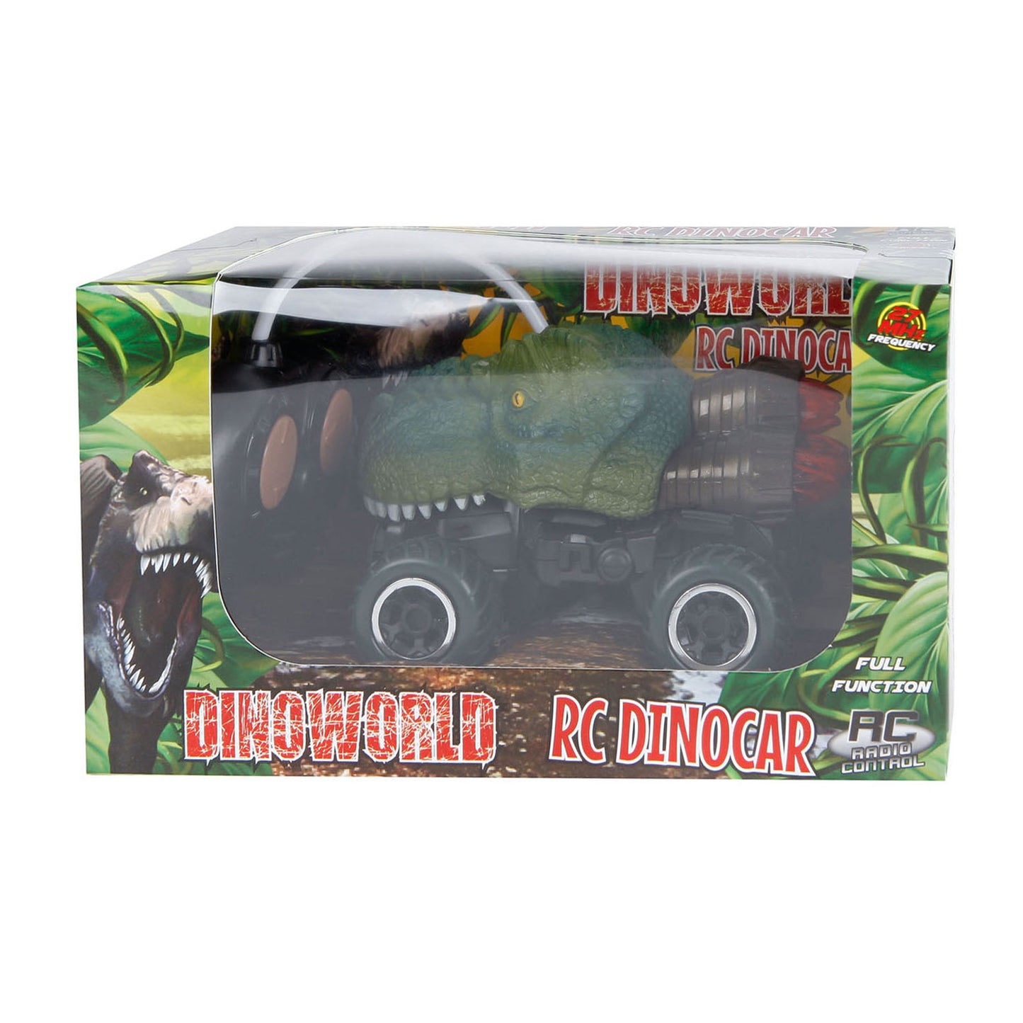 RC Dinoworld Dinosaurus auto controllabile RC con luce, 12,5 cm