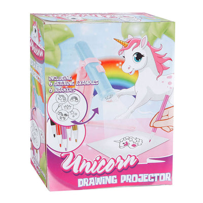 Proyector de dibujo de unicornio con 6 marcadores