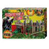 Dinoworld Wooden Dinosaur Park con set da gioco di torre di guardia