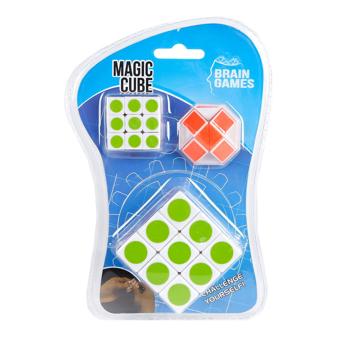 Van manen brain games puzzelkubus, set van 3