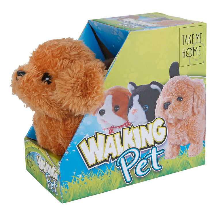 Llévame a casa bucle interactivo perro marrón, 15.5 cm