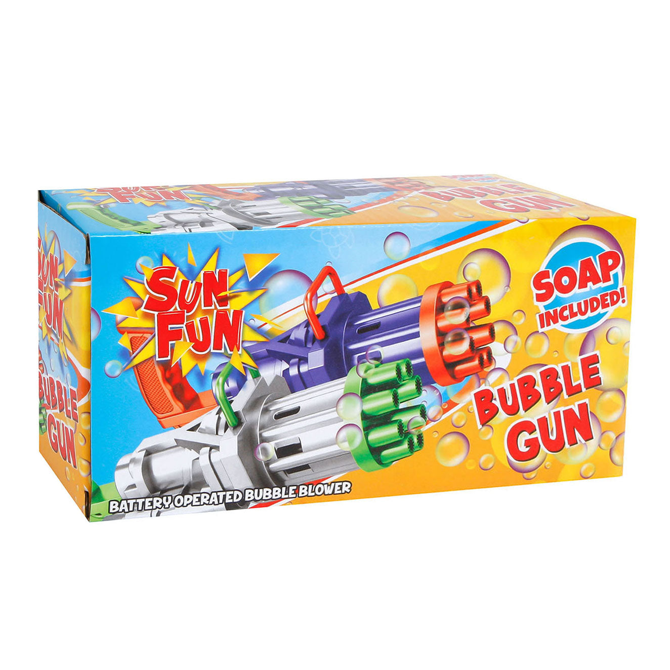 Sun Fun Sun Fun Bonzbladenpistool con vejiga de burbujas