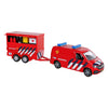 Kids Globe Globe VW Transporter Fire Brigade con remolque