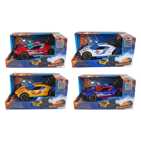 Auto da corsa con marcia con fumo, luce e suono