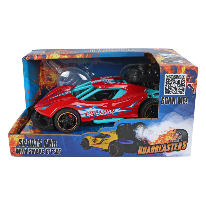 Auto da corsa con marcia con fumo, luce e suono
