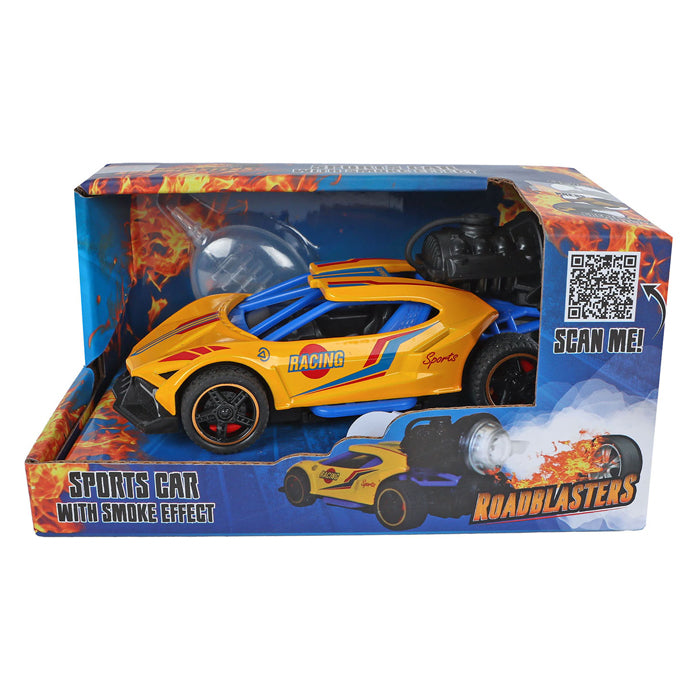 Auto da corsa con marcia con fumo, luce e suono