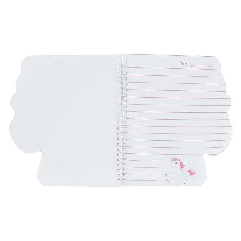 cuaderno de brillo de unicornio