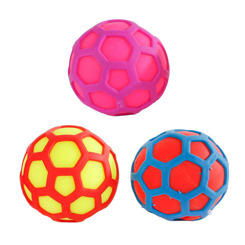 Bola de compresión hexágono, 7 cm