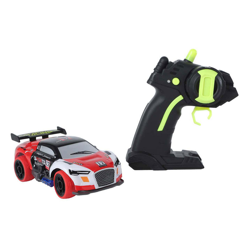 RC Roadstar RC Orientable Rally Auto con luz de 2.4 GHz Red, 13 cm