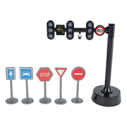 Kids Globe Globe Traffic Light con 3 luci e 5 segnali stradali - afbeelding 1