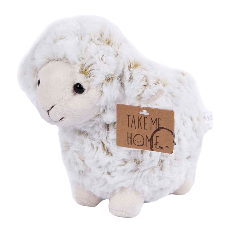 Take me home knuffel schaap junior 21 cm pluche wit