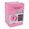 Van manen geldkluis met geheime code roze, 19,5cm