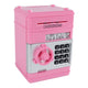 Geldkluis met geheime code roze, 19,5cm