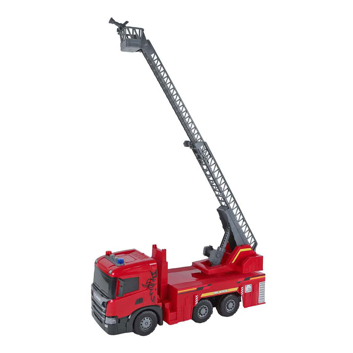Camión de bomberos scania de 2 juegos fricción con luz y sonido