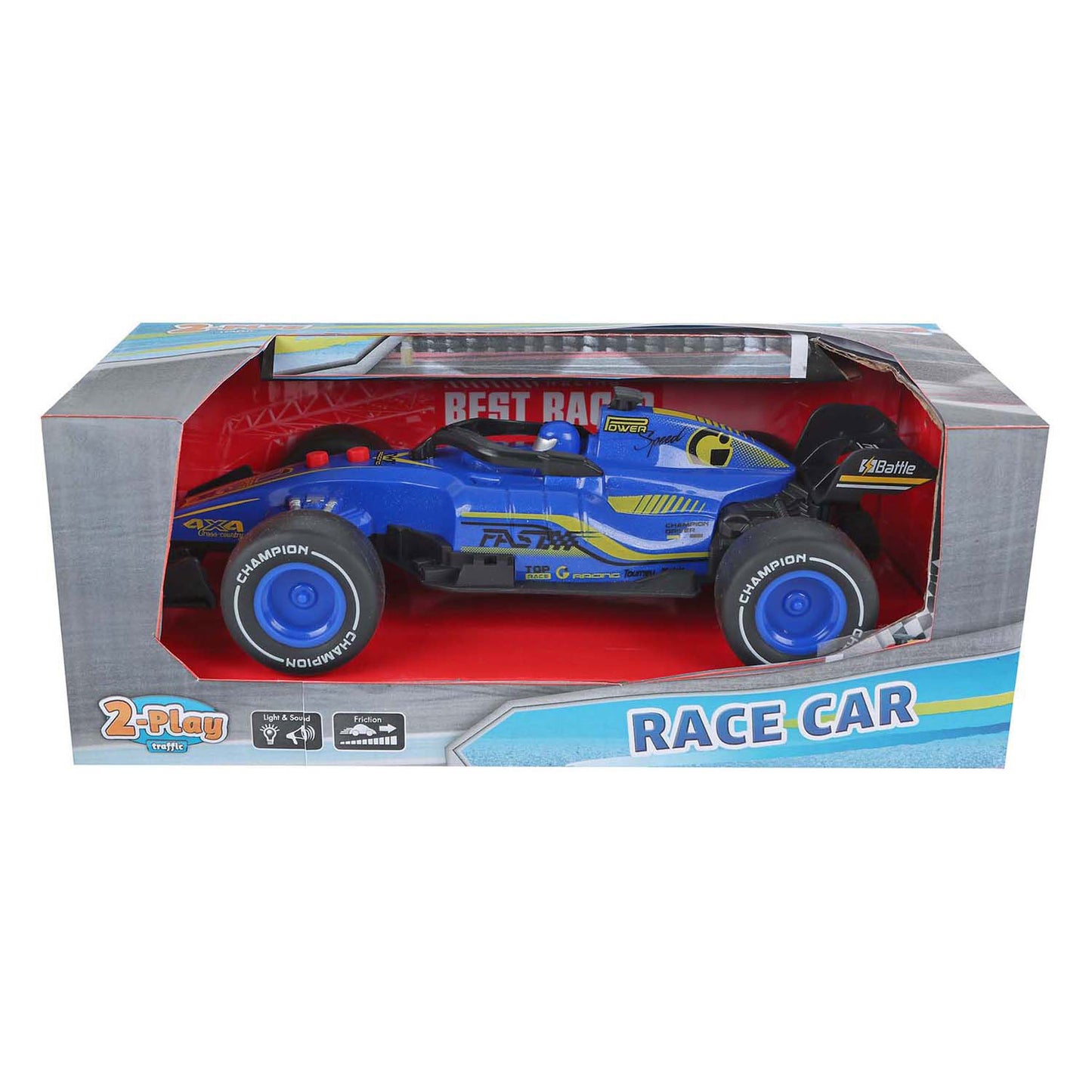 Attrito automatico da gara formula a 2 giochi con luce e suono, 19 cm