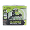 Street jinete en línea skeelers verde negro ajustable, tamaño 29-32