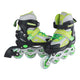 Street jinete en línea skeelers verde negro ajustable, tamaño 33-36
