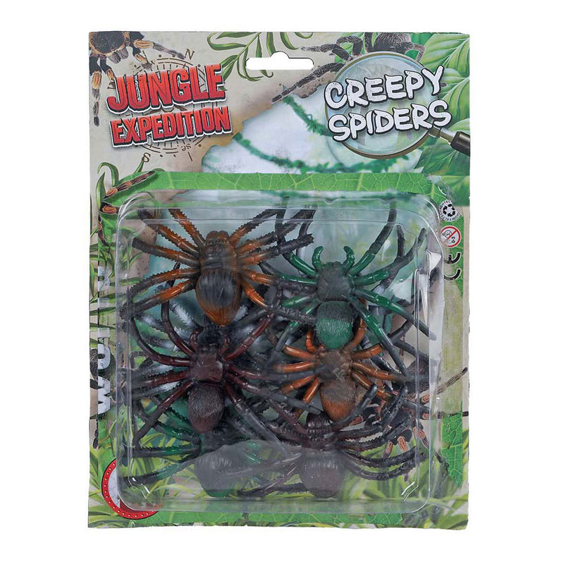 Jungle Expedition Spiders 6 cm, 8st.