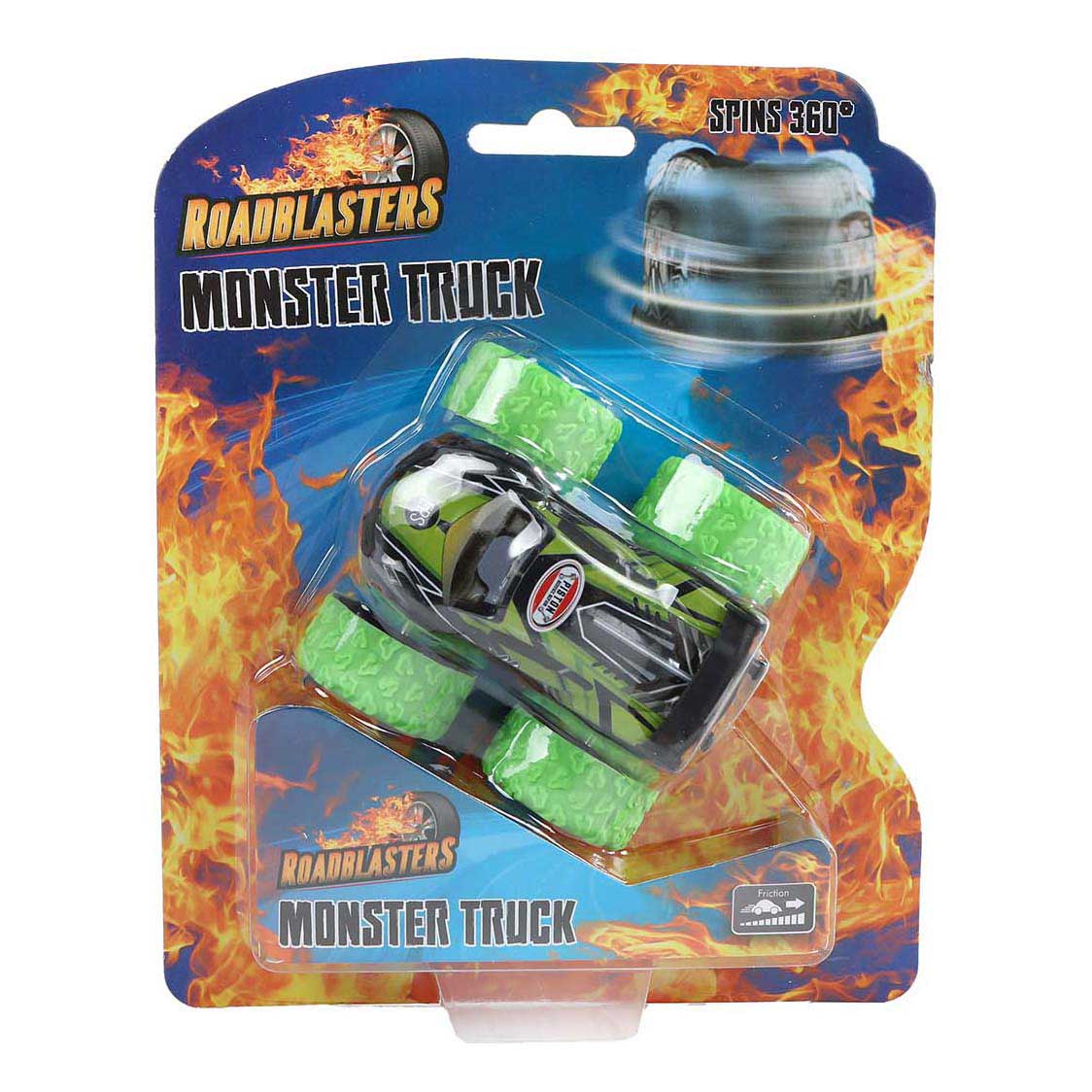 Roadblasters bigfoot spinning car pressofuso a frizione