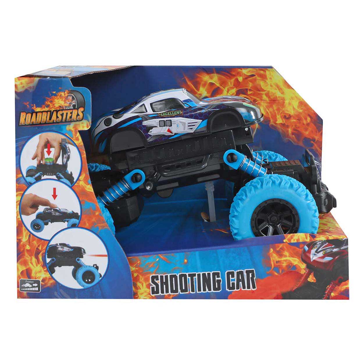 Función de disparo de camión de ruedas grandes de Roadblasters
