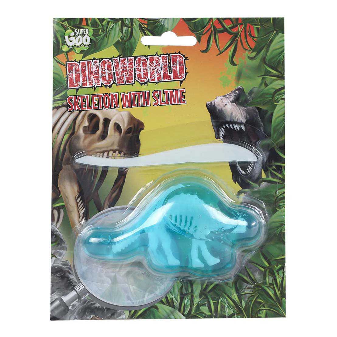 Scheletro di Dinoworld con melma di dinosauro