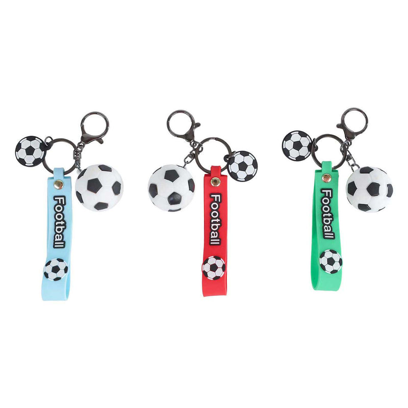 Portachiavi da calcio con cordino e clip
