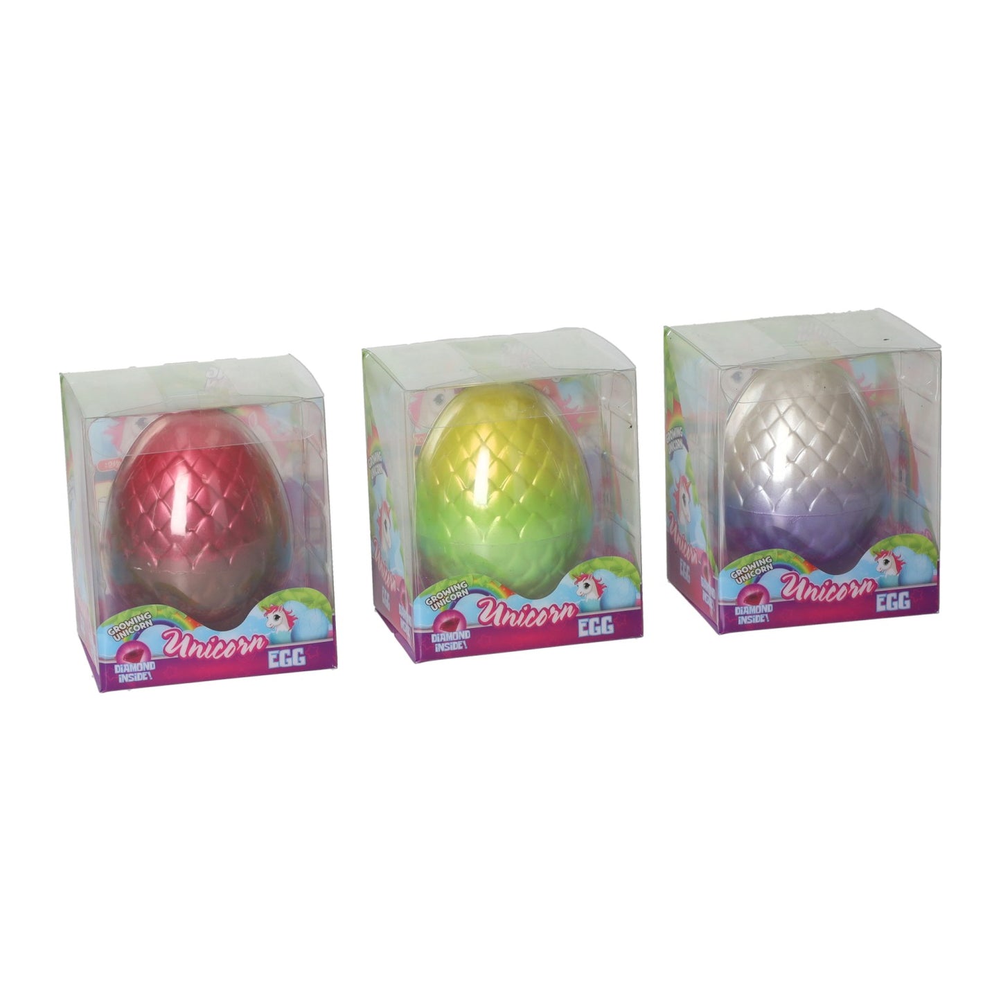 Unicorn ei met groeiende eenhoorn 8cm