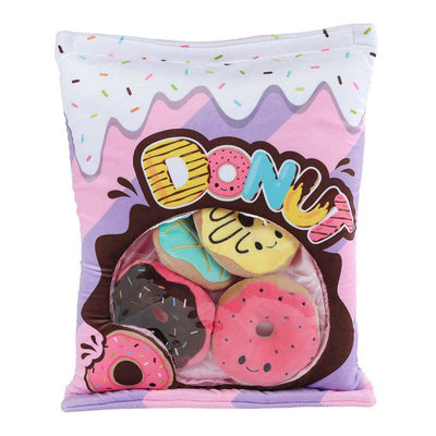Peluche menú esponjoso con 4 donuts - 40cm