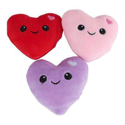Fluffy menu plush ice cream with 3 hearts - 25cm
