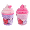 Menú esponjoso helado de peluche con 4 corazones - 36cm