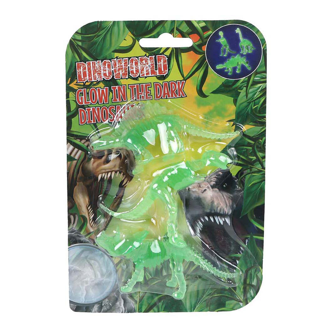 Dinoworld dinosauro 3D che si illumina al buio - 3 pz.