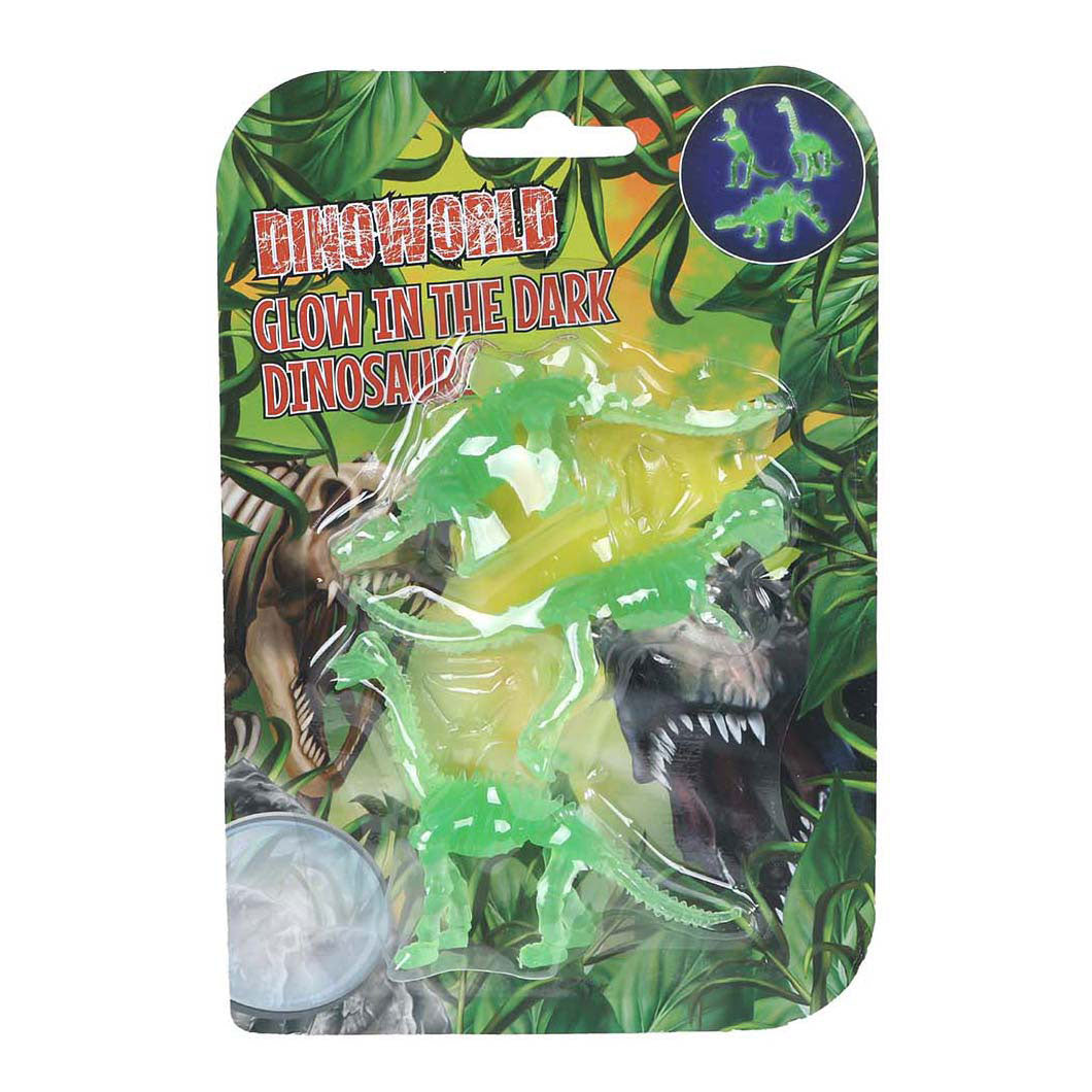 Dinoworld dinosauro 3D che si illumina al buio - 3 pz.