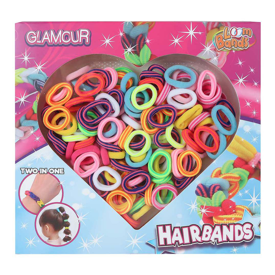 Gomas para el pelo en telar Glamour - 150 uds.