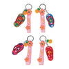 Sleutelhanger strand plezier teenslipper