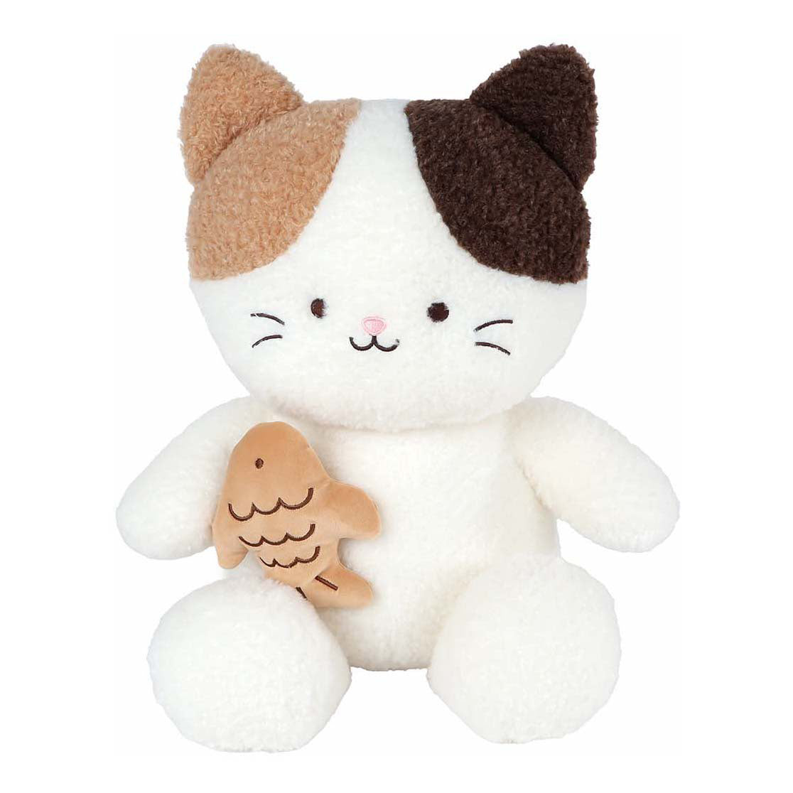 Peluche gato con pez Llévame a casa - 55 46cm