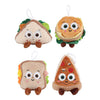 Fluffy menu food pluchen knuffeltje - 13cm