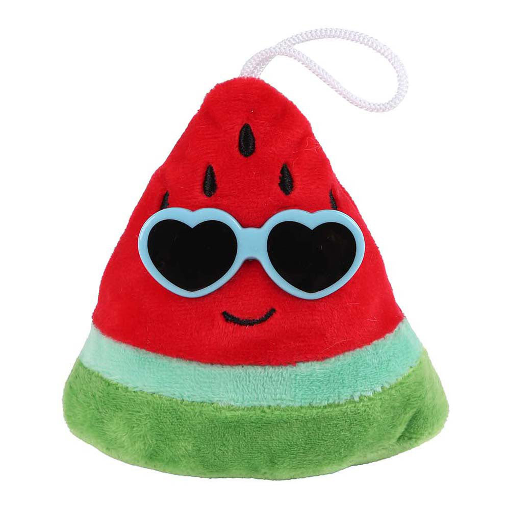 Menú esponjoso peluche fruta con gafas de sol - 6cm